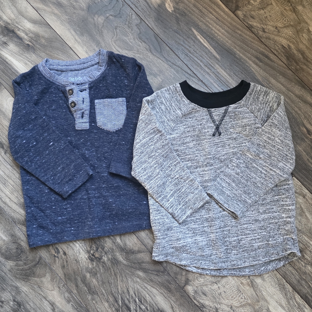 Cat & Jack Long Sleeve Knit Shirts